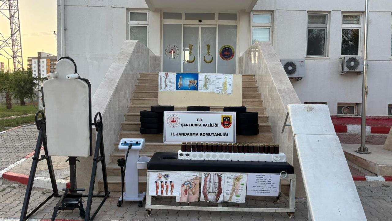 Akçakale'de Ruhsatsız Sağlık Hizmeti Verilen Adrese Operasyon