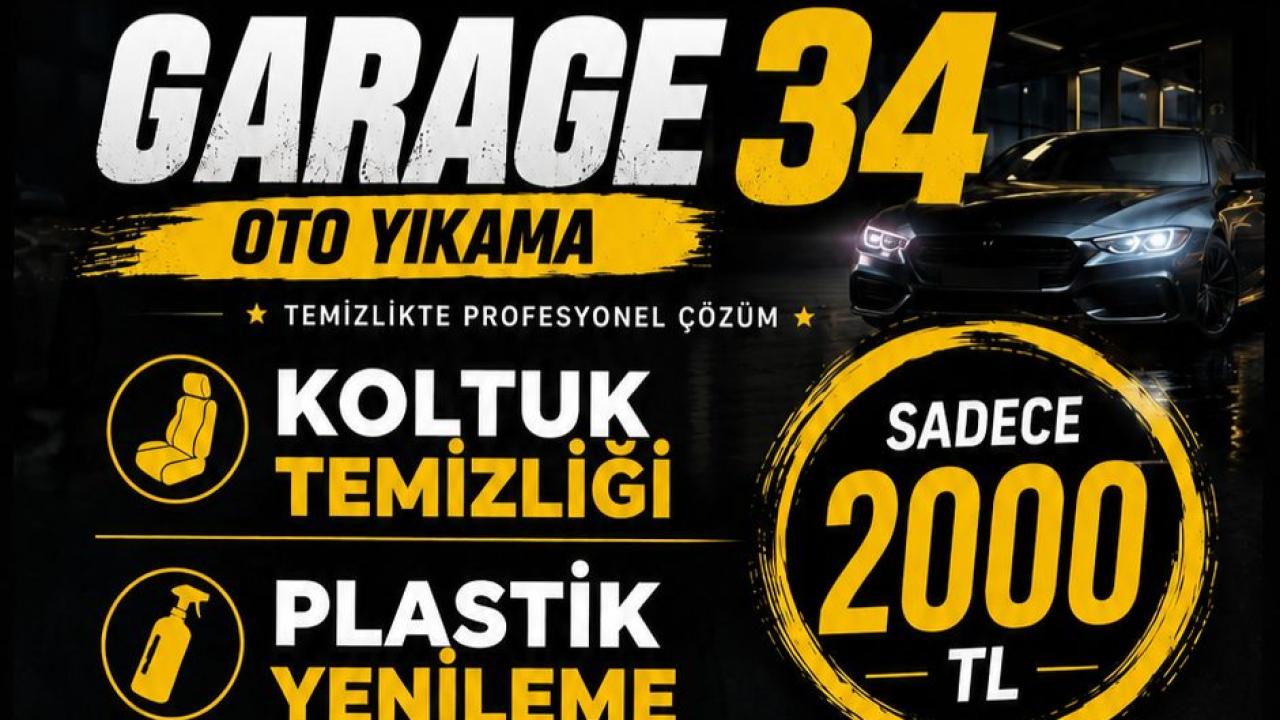Garage 34 Oto Yıkama Maşuk Seyrantepe'de Kapılarını Açtı