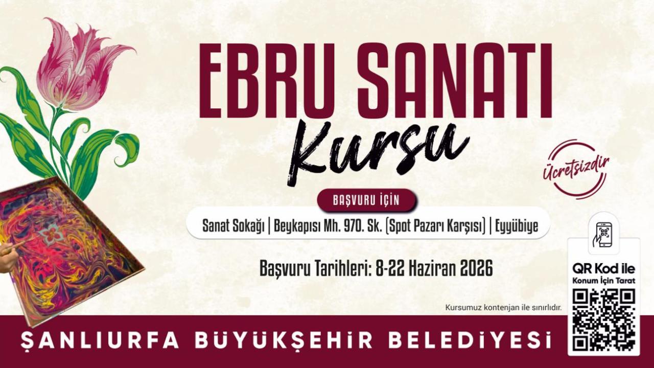 Şanlıurfa Büyükşehir Belediyesi Kültür Kursları İçin Başvurular Başladı